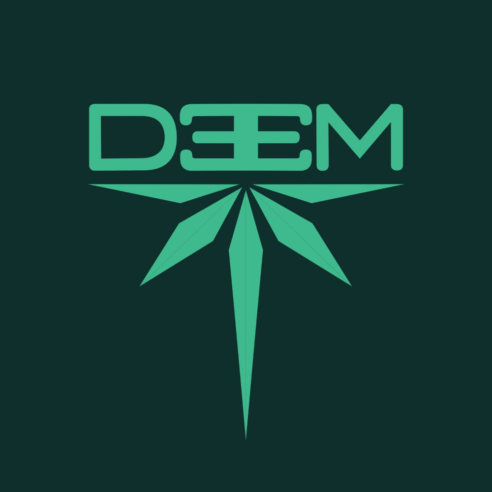 Green logo with 'DEEM' text on a dark green background