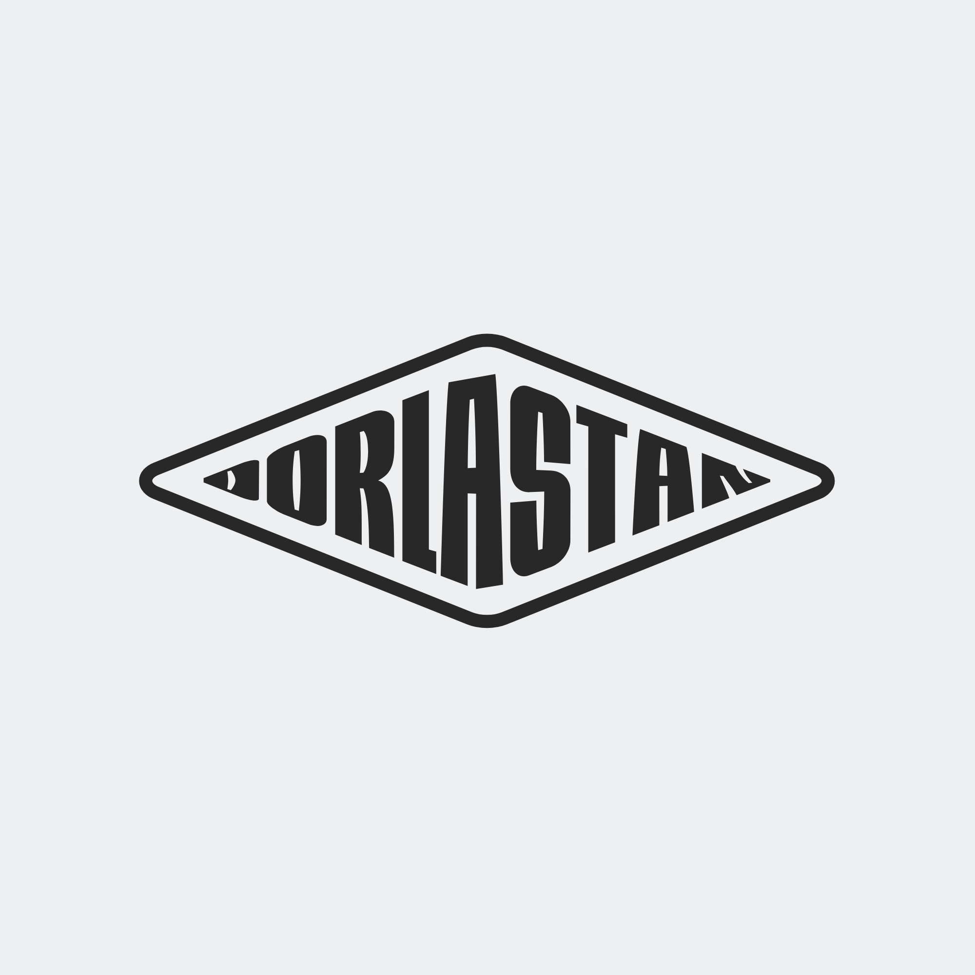 Black 'Oriastat' logo on a white background