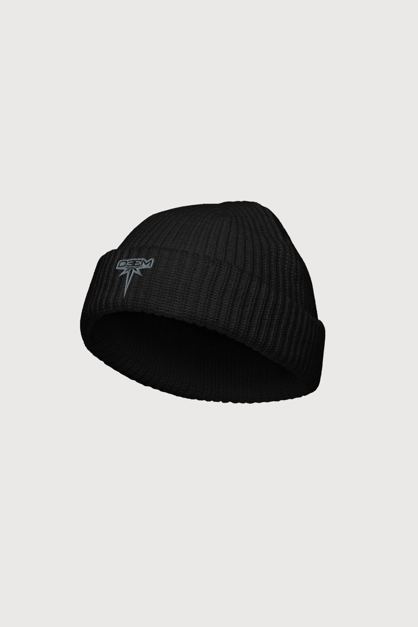 DEEM FLYWEAR Grey Fisherman Beanie - Ribbed Knit Beanie