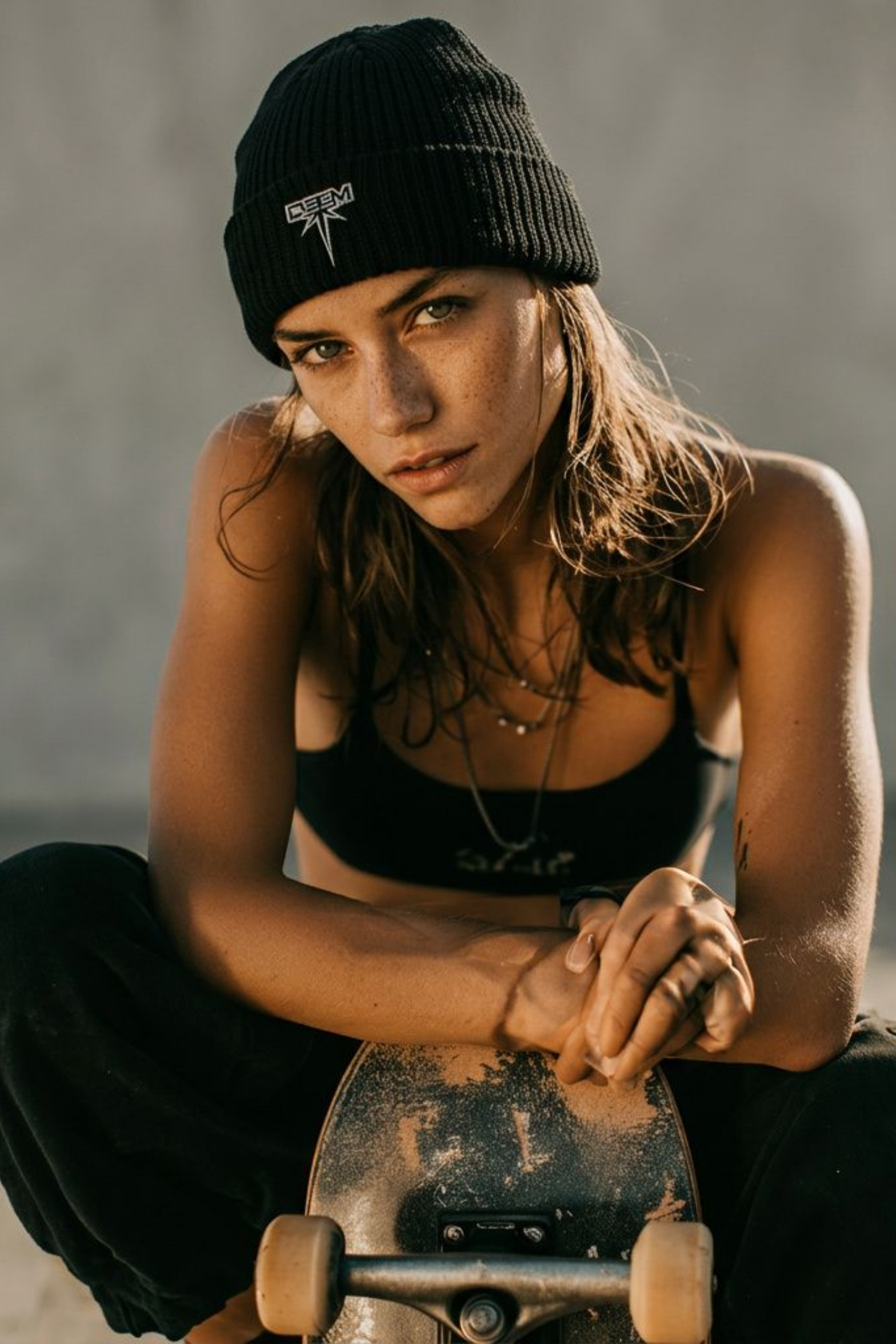 DEEM FLYWEAR Grey Fisherman Beanie - Ribbed Knit Beanie