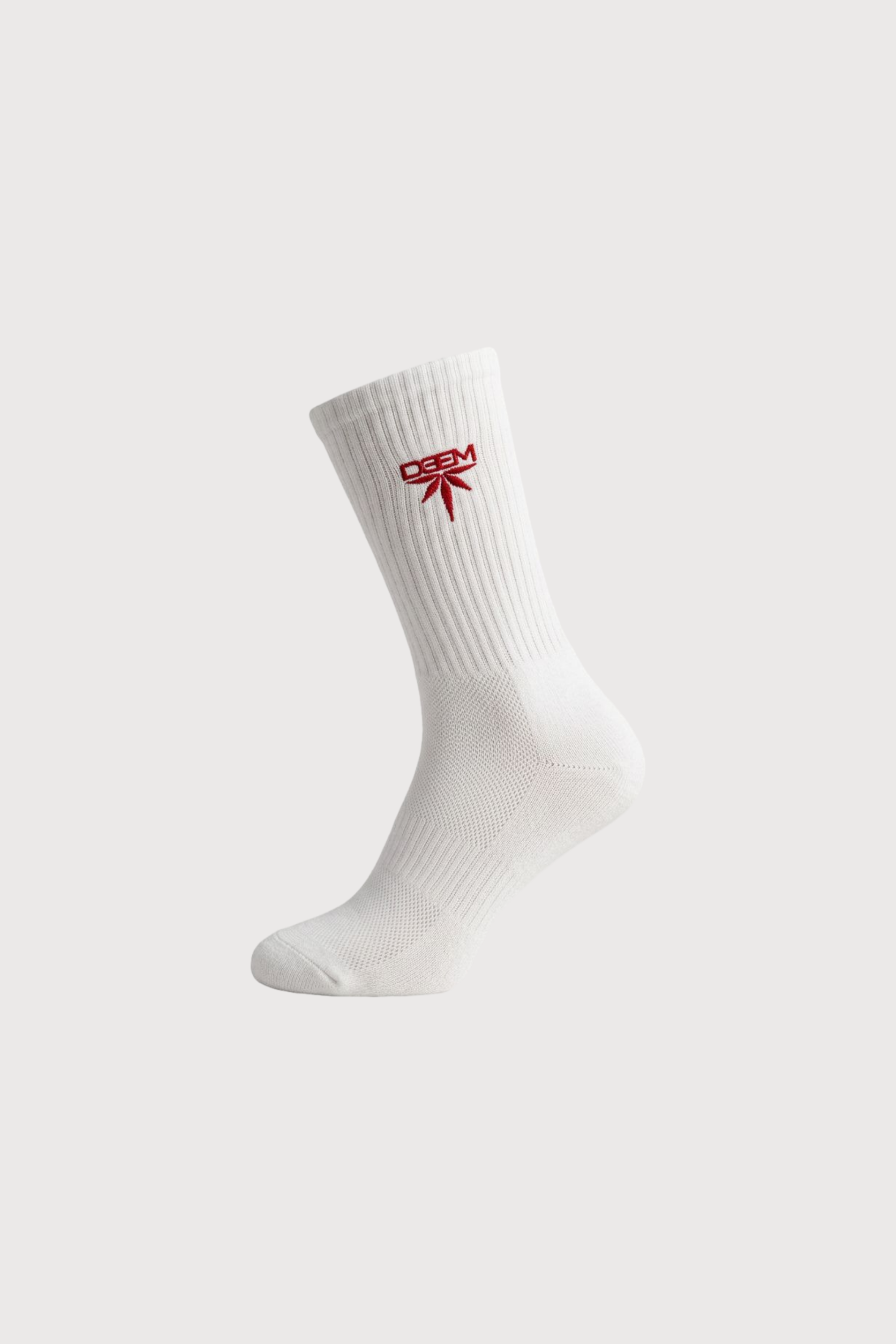 DEEM Red Embroidered Socks